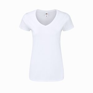 1319-001-P.jpg T-Shirt Mulher Branca Iconic V-Neck