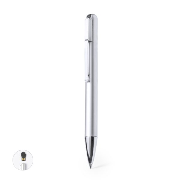 1614-W.jpg Esferográfica USB Rond 16 GB