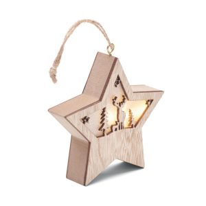 Estrela de MDF com luz