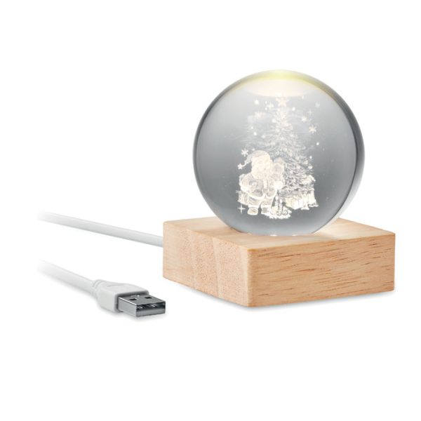 Bola de vidro LED de Natal