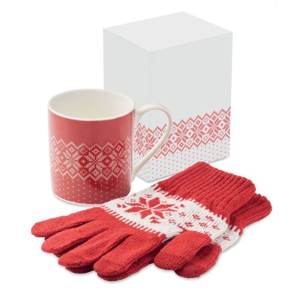 Conjunto luvas caneca