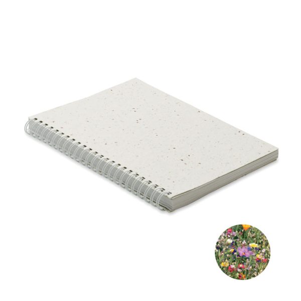 Bloco A5 c/capa papel sementes