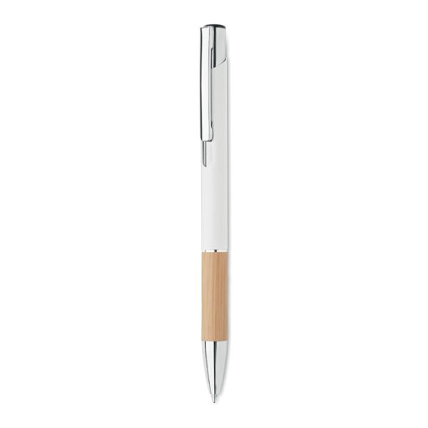 Caneta de alumínio com bambu