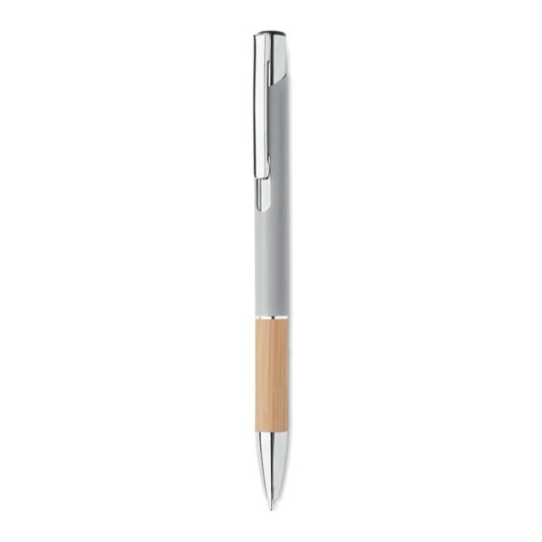 Caneta de alumínio com bambu
