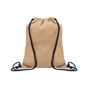Saco de juta com cordão