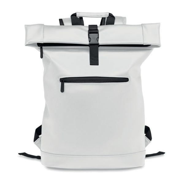 Mochila Rolltop PU para computa