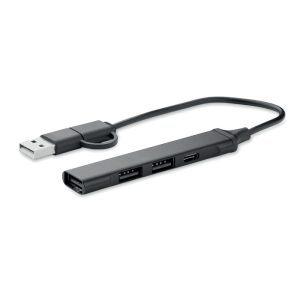 Hub 4 portas USB 19 cm