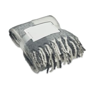 Manta de mohair axadrezada