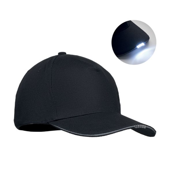 Boné LED de 5 painéis 220gr