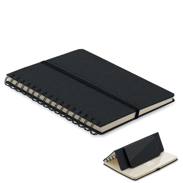 Bloco de notas A5 com suporte