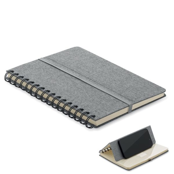 Bloco de notas A5 com suporte
