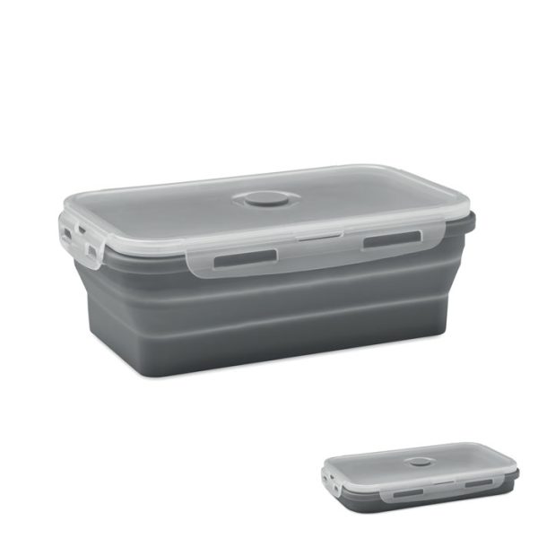 Lancheira de silicone dobrável