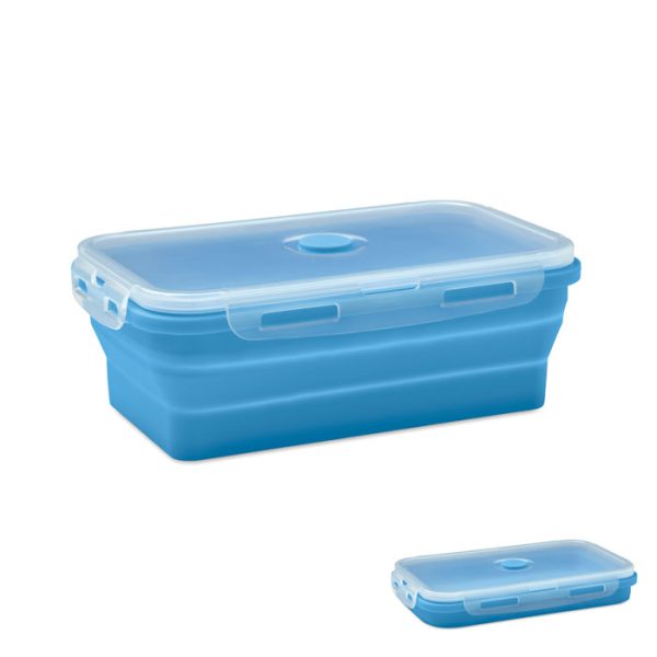 Lancheira de silicone dobrável