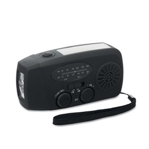 Rádio portátil lanterna LED