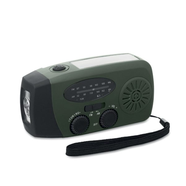 Rádio portátil lanterna LED