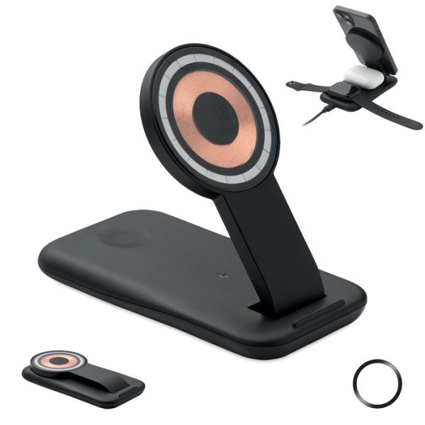 Carregador sem fio 3 em 1 15W
