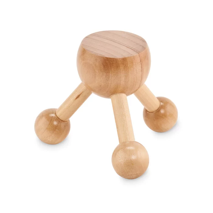 Massageador manual em madeira