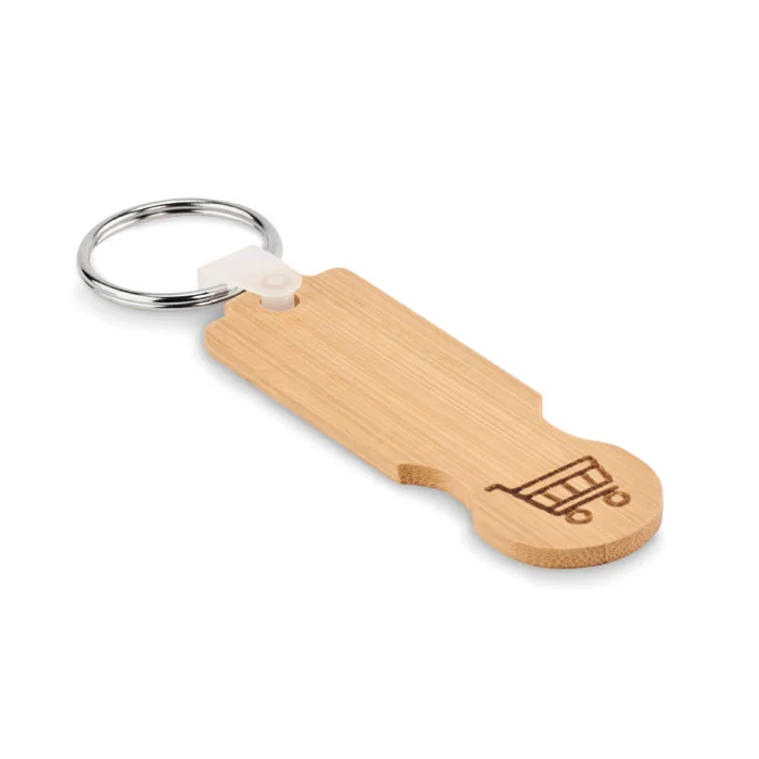 mo6797-40-1 Porta-chaves bambu ficha euro