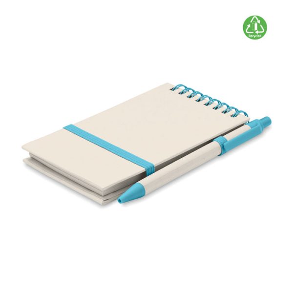 Set bloco A6 espiral reciclado