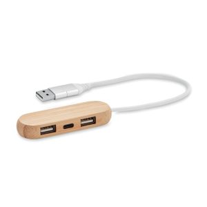 Hub USB 3 portas entrada dupla