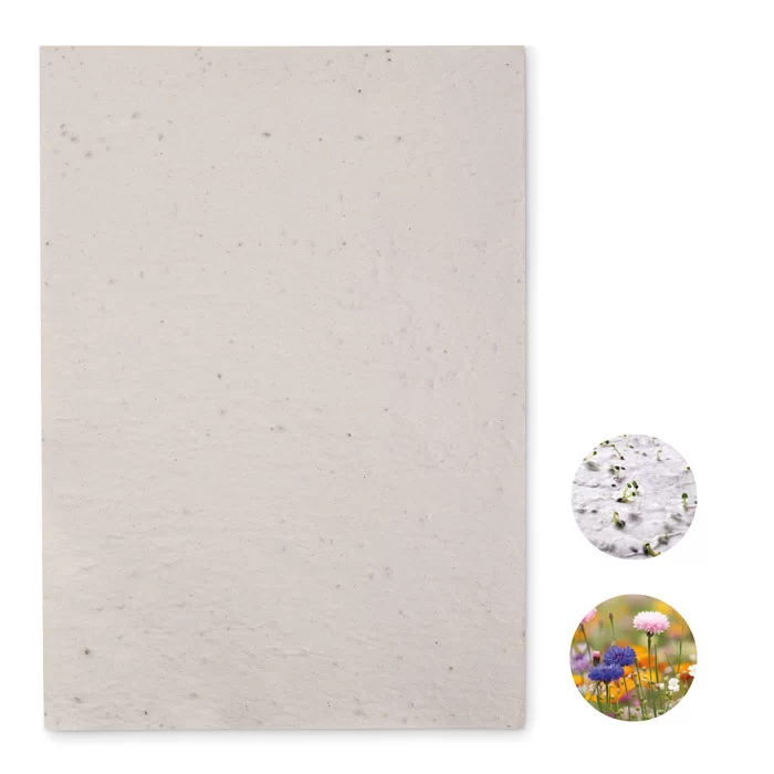 Papel sementes de flores A4