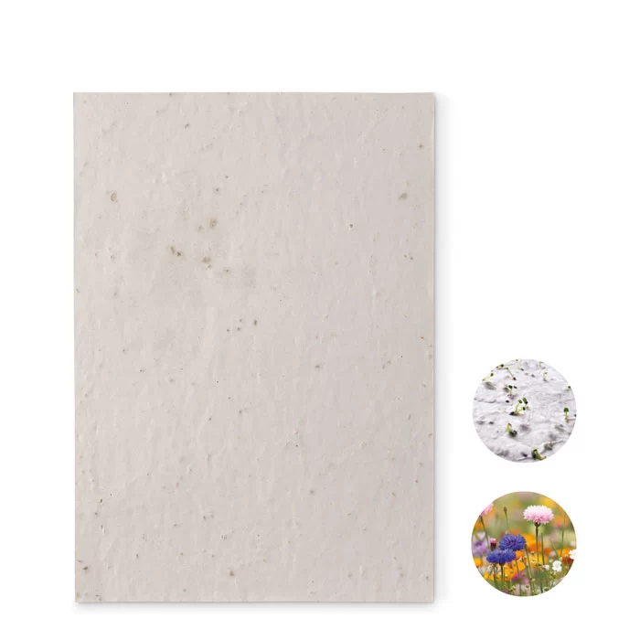 Papel sementes de flores A5