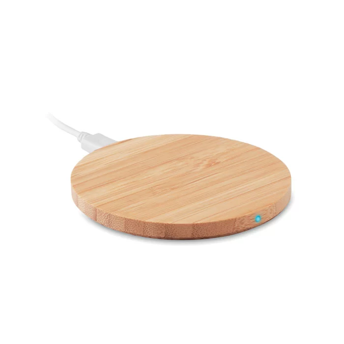 Carregador sem fio bambu 15W