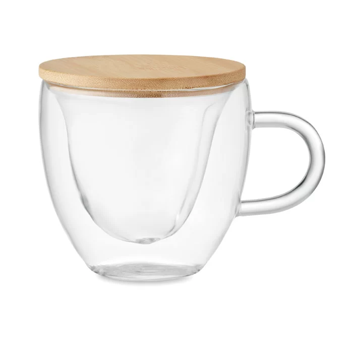 Caneca de vidro parede dupla