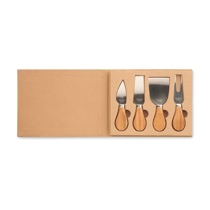 Set de 4 facas para queijo