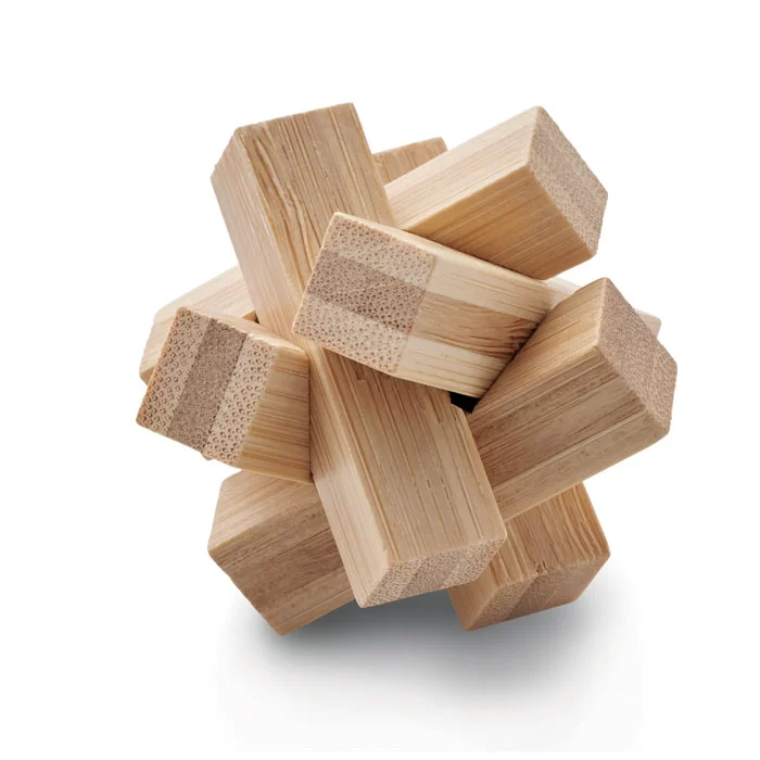 mo6987-40-1 Puzzle bambu forma de estrela