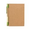 Bloco notas caneta reciclável