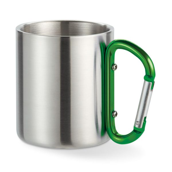 Caneca metal asa mosquetão