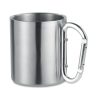 Caneca metal asa mosquetão