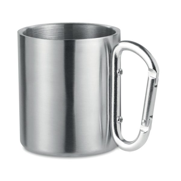 Caneca metal asa mosquetão
