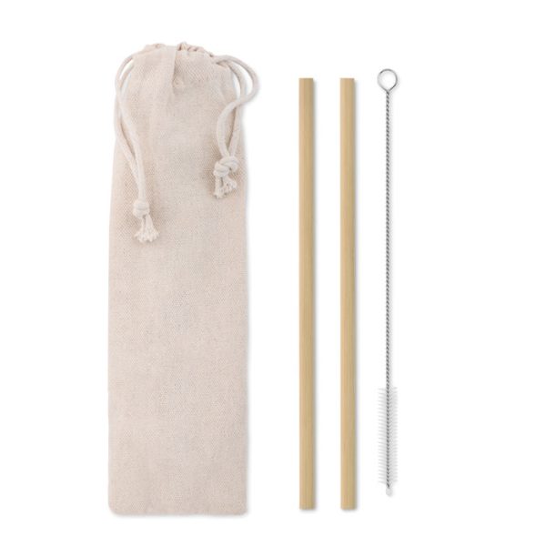 Palhinha bambu escova bolsa