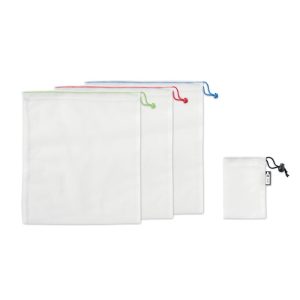 conjunto de 3 sacos de fruta