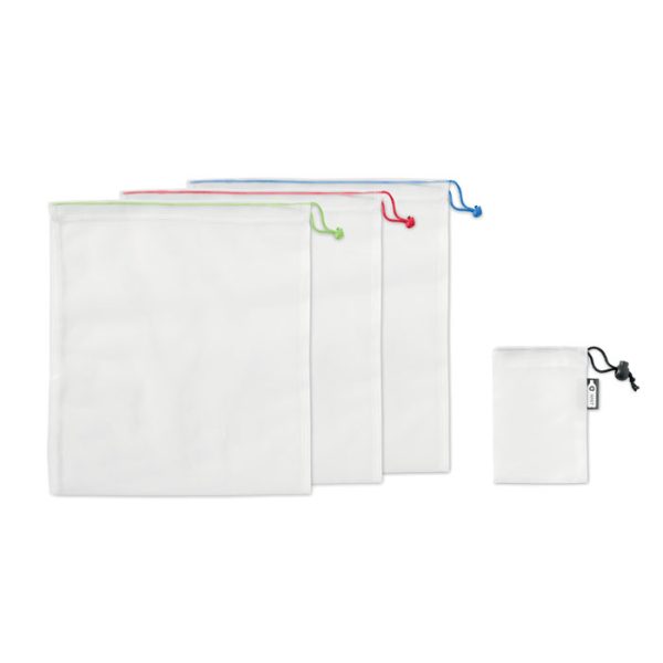 conjunto de 3 sacos de fruta