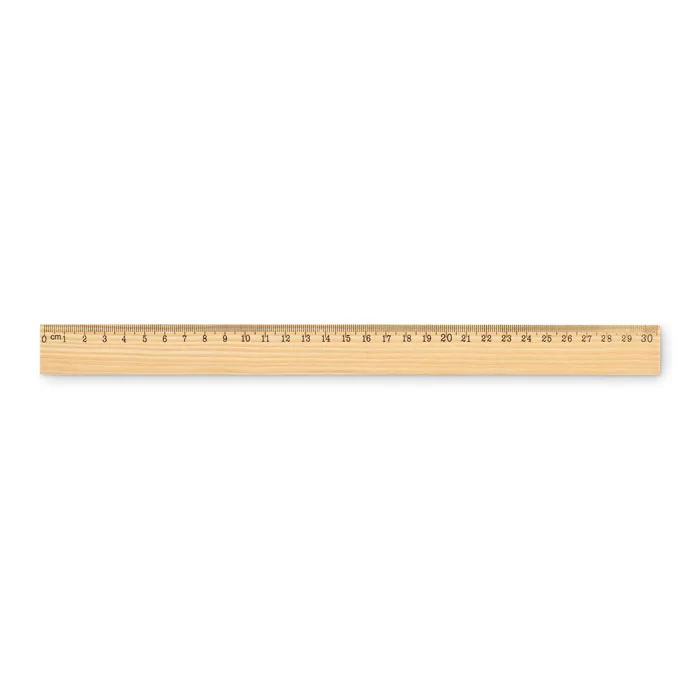 Régua de madeira 30cm